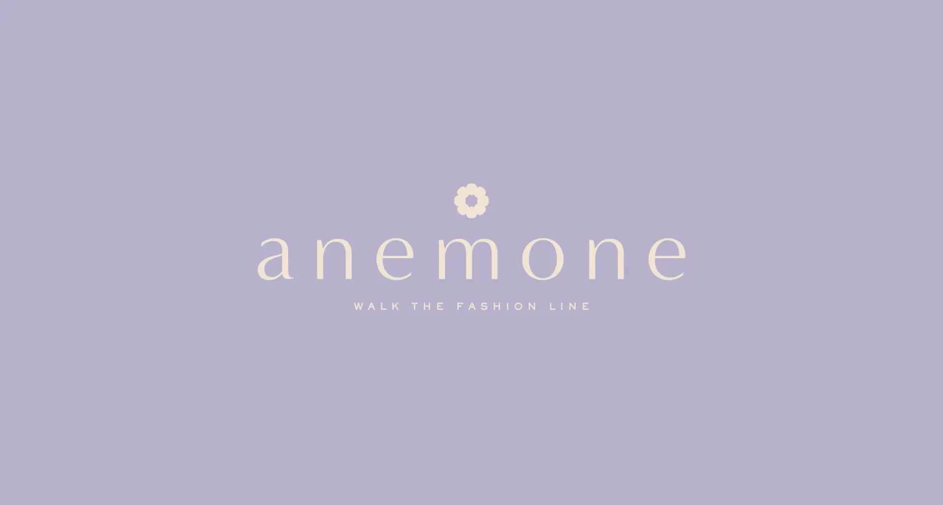 Anemone wordmark and flower symbol