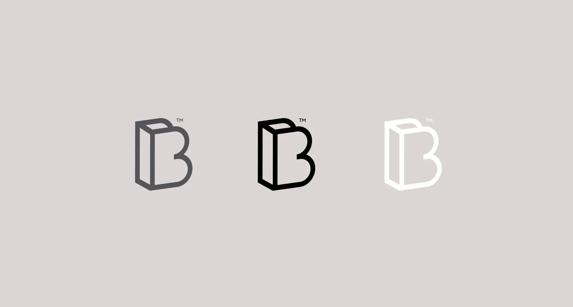 Binder symbol in grey, black and white