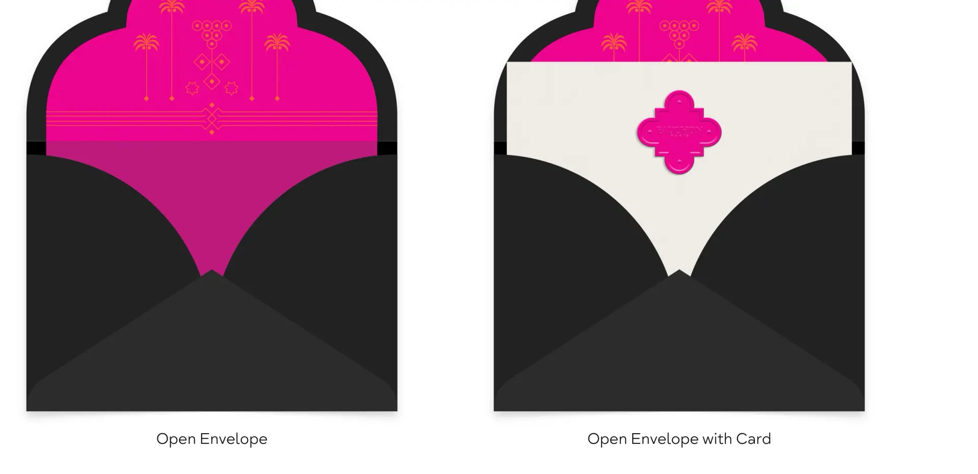 FAUCHON Ramadan greeting envelope and card