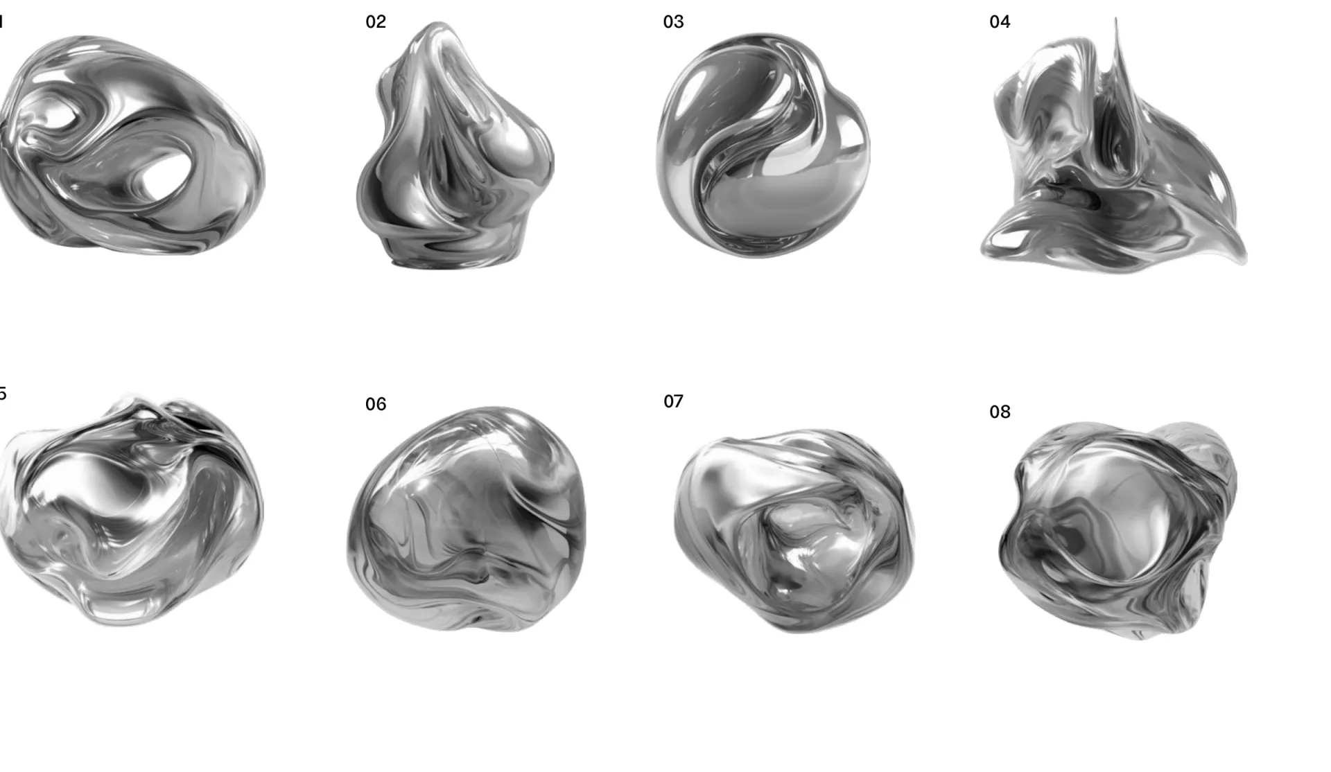 The family of reflective metallic forms