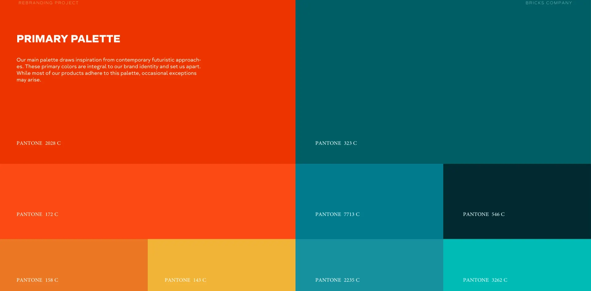 VĂG colour palette