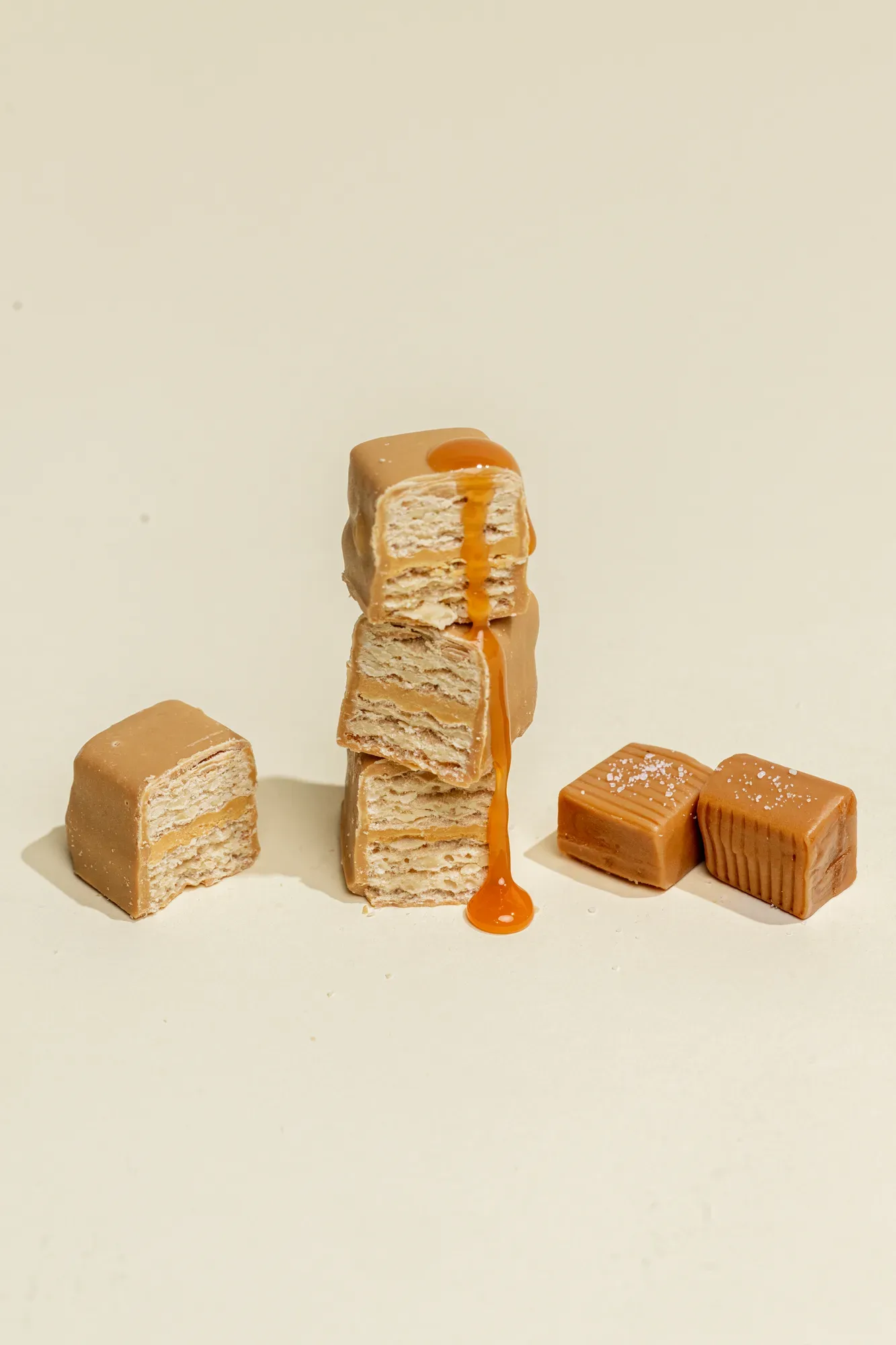 Layers and caramel, from the product set.