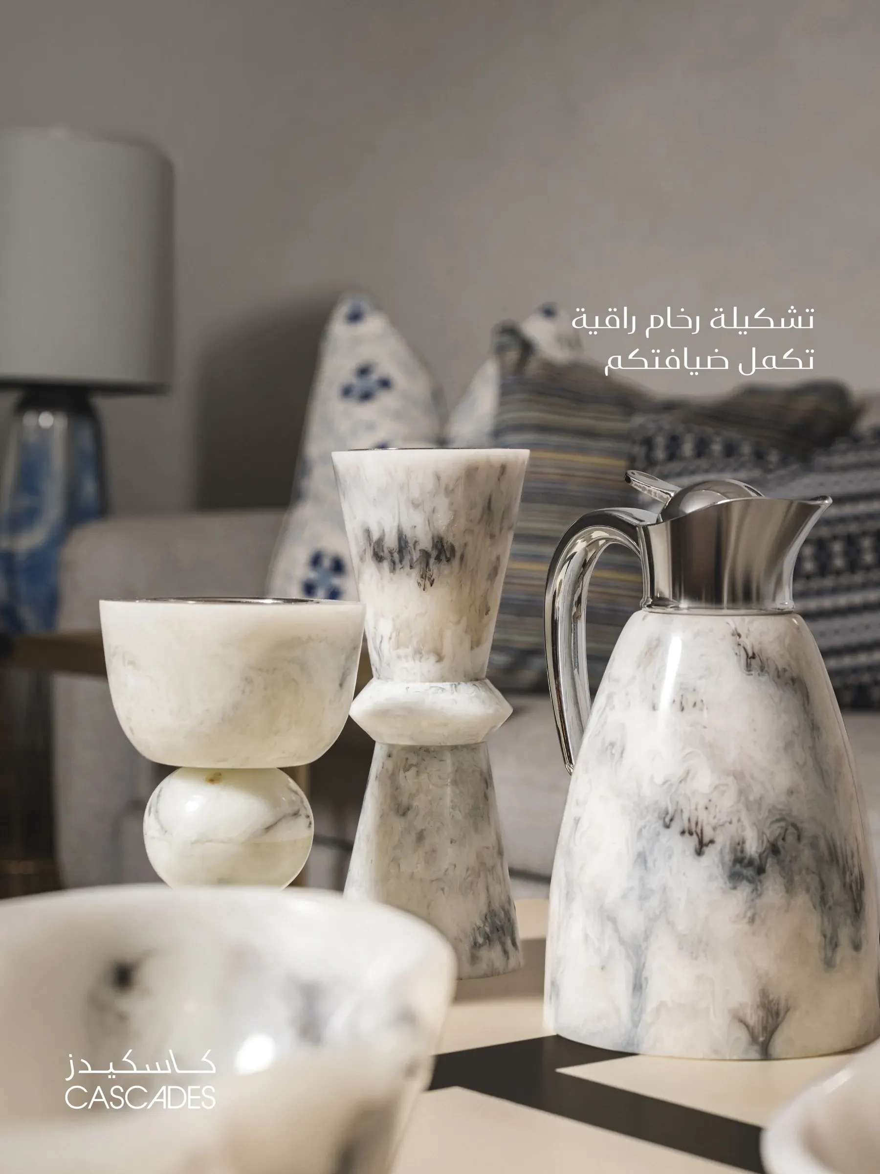 Cascades: Marble collection, styled product photography