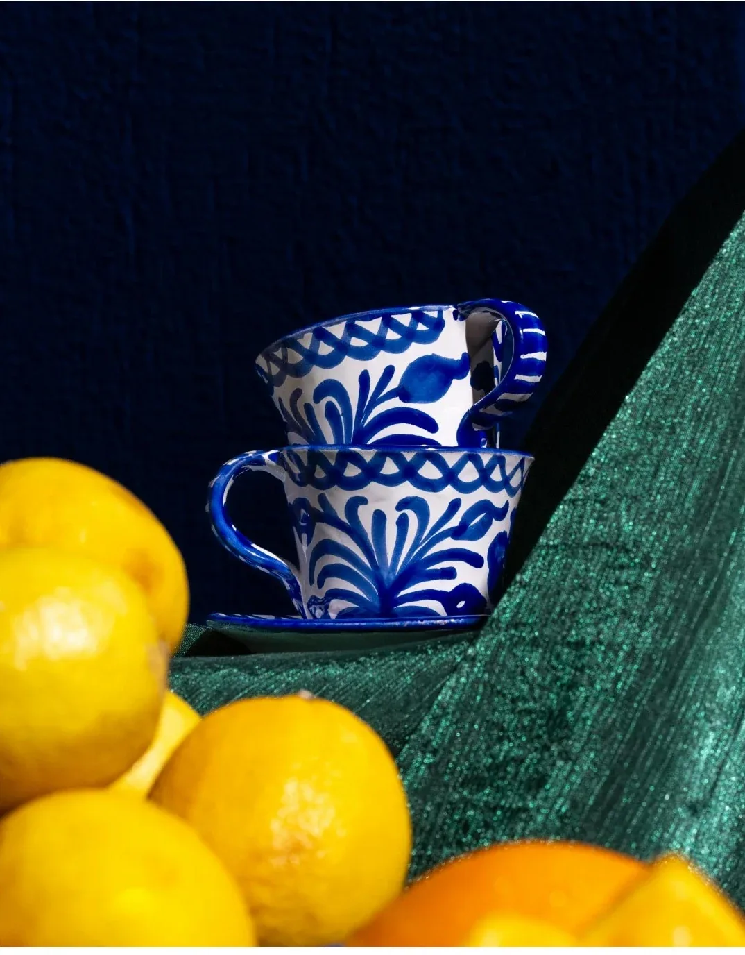 House of Jay: Blue tableware, colour and texture