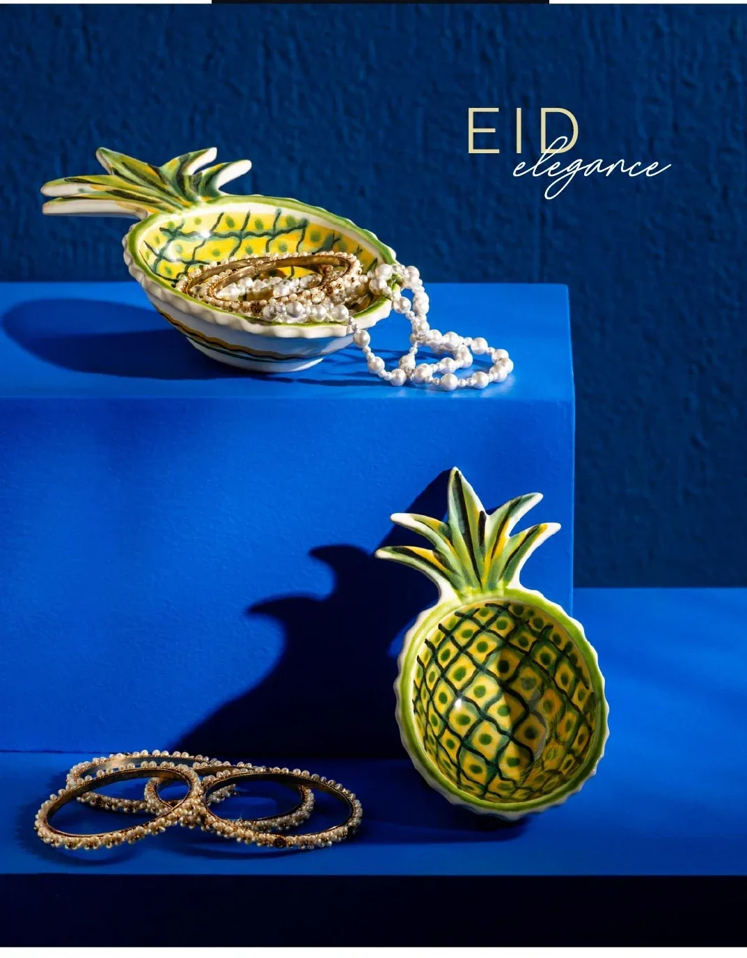 House of Jay: Pineapple trinket dishes, Eid campaign artwork