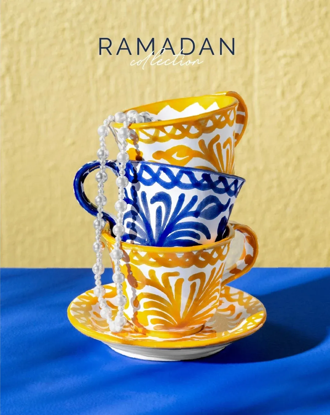 House of Jay: Stacked cups, Ramadan collection artwork
