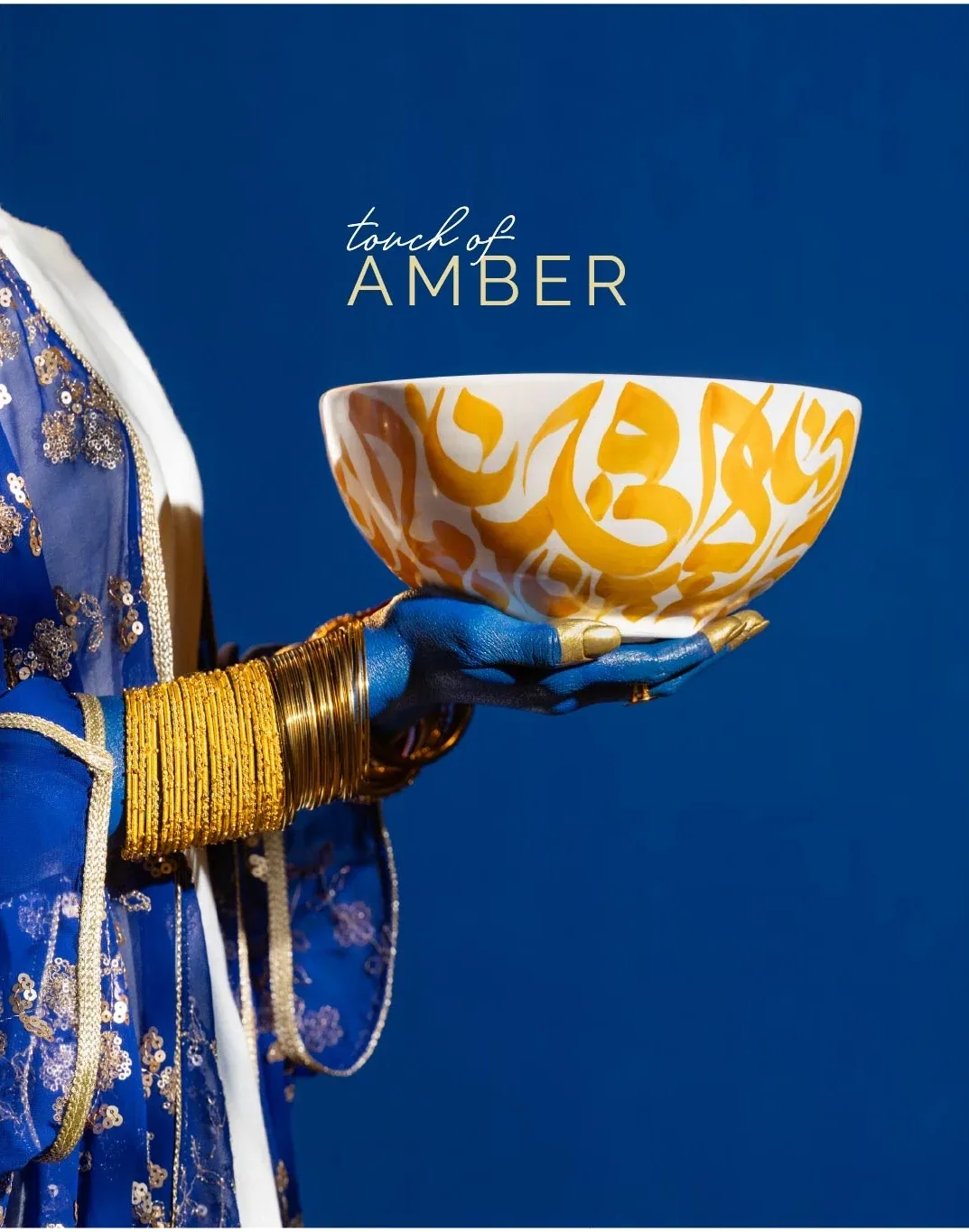House of Jay: Amber bowl, colour-led campaign photography