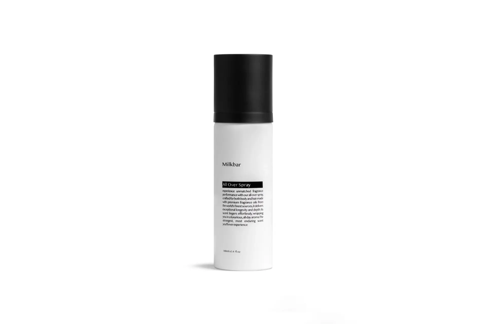 Khaleet: Milkbar all over spray, product detail photography