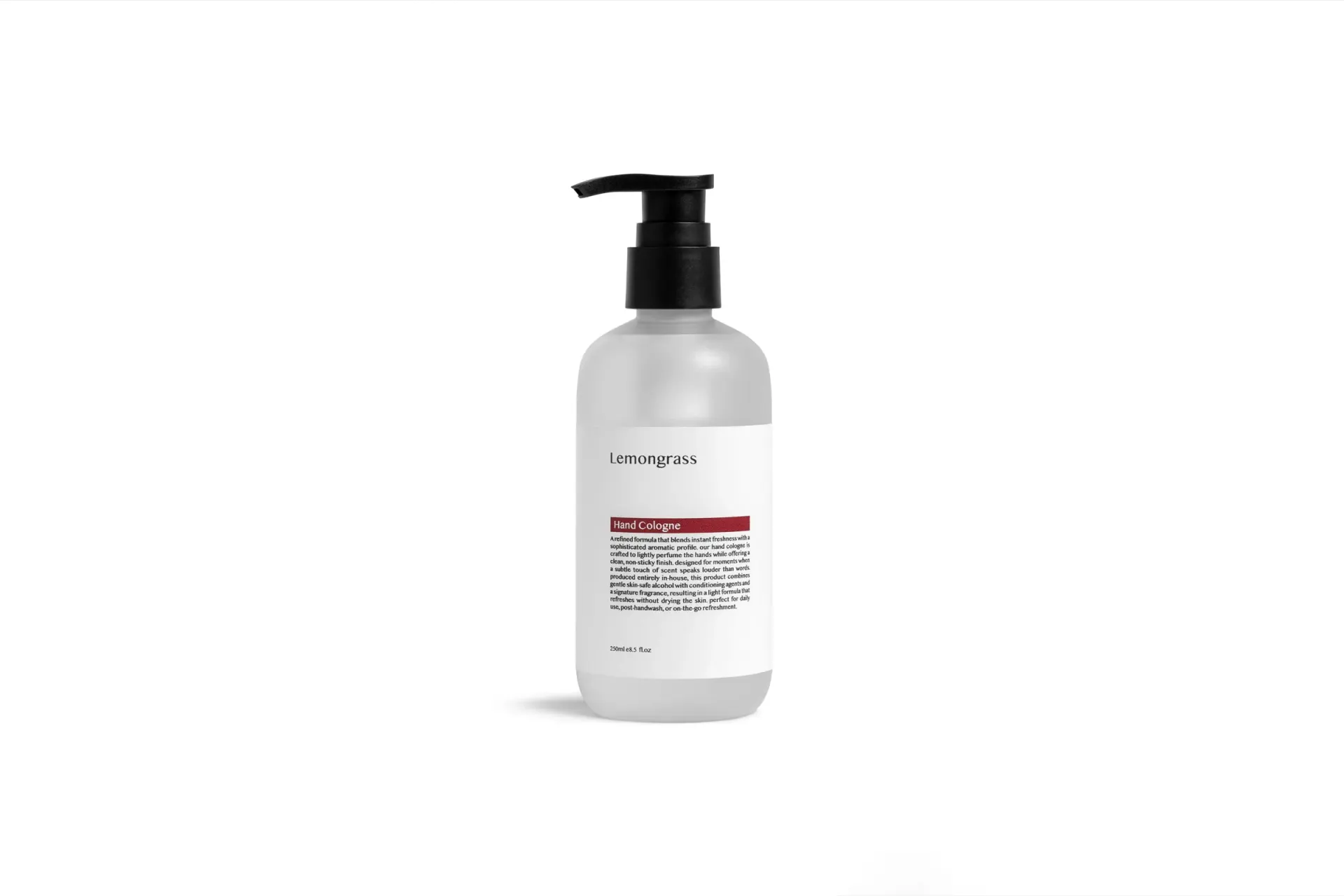 Khaleet: Lemongrass hand cologne, product detail photography
