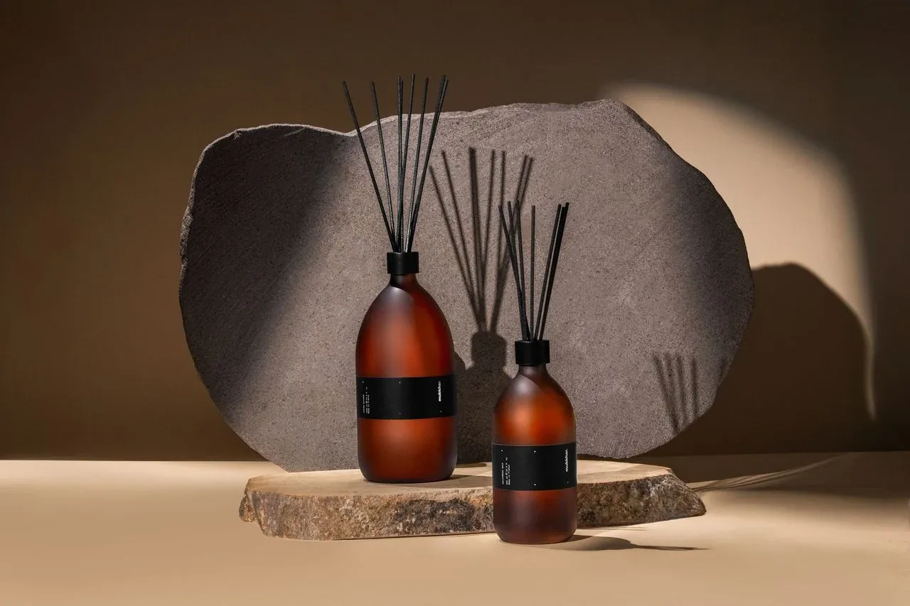 Mubkhar: Reed diffusers, storefront imagery